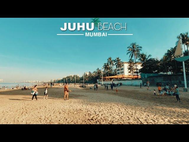 Juhu Beach [4K] | Most Visited Beach in Mumbai