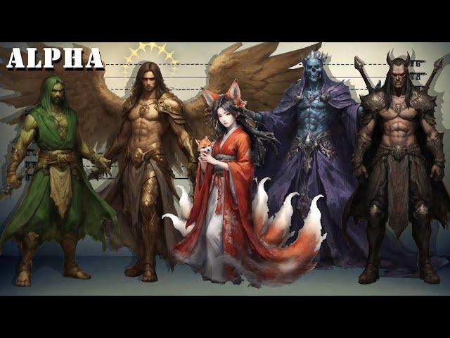 Top 10 Most Powerful Beings from Each Race || The ALPHA of Each Races in Mythology