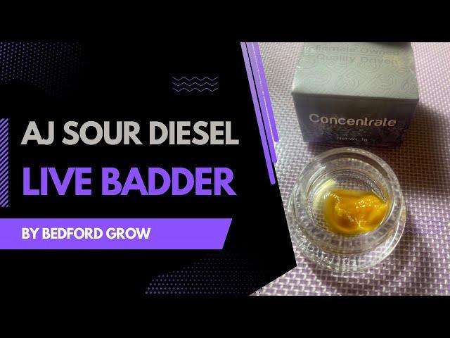 AJ Sour Diesel Live Badder by Bedford Grow Review