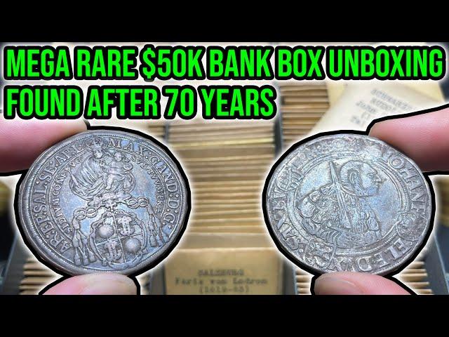 Incredible $50,000+ World Coin Bank Box Unboxing: Found After 70 Years: Thaler City - Part 1