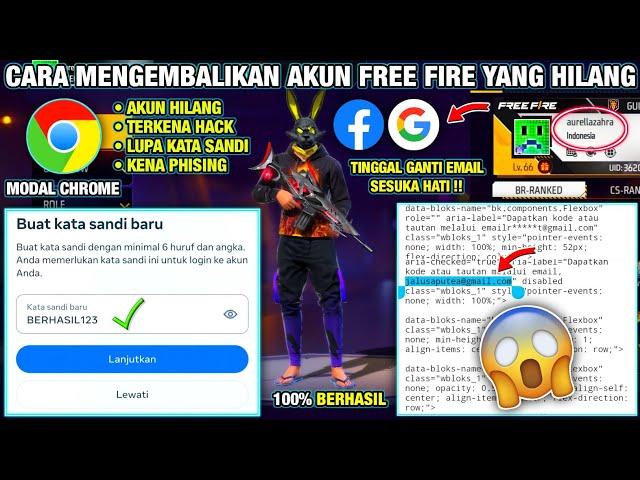 CARA MENGEMBALIKAN AKUN FREE FIRE YANG HILANG/TERKENA HACK 2024!