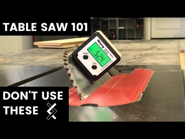 Table Saw 101– Digital Angle Gauges— How To Woodworking