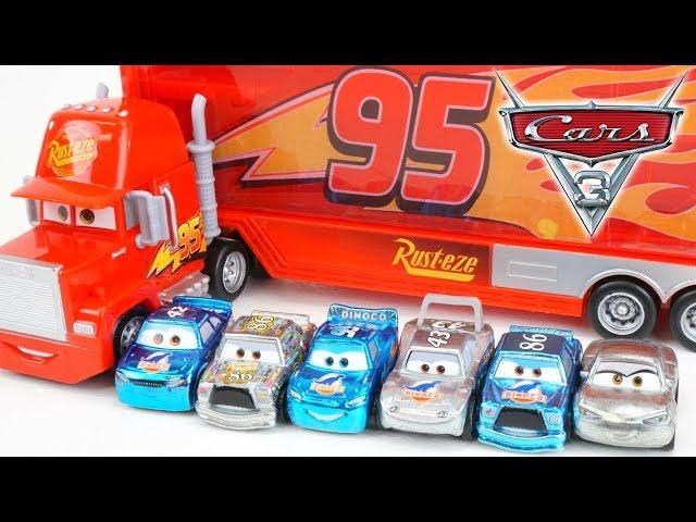 Disney Cars Mini Racers Metalllic Series Mack Piston Cup Hauler