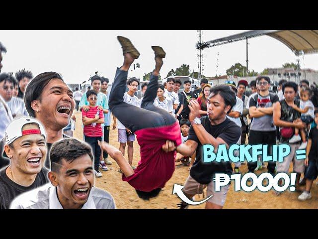 Do a BACKFLIP Win 1000 Pesos! (Barako Fest 2024)