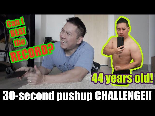 Tom Nguyen 30-second pushup challenge: RECORD ATTEMPT!