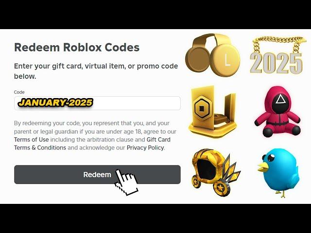 NEW JANUARY 2025 Roblox Promo Codes for FREE Roblox Items | Roblox Codes 2025