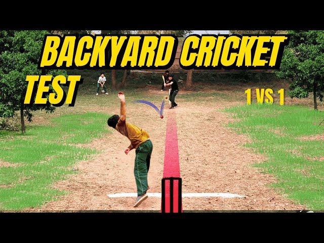 Hard Swing Conditions In 1 VS 1 | Backyard Cricket Test | 1st Innings | Off Yorker