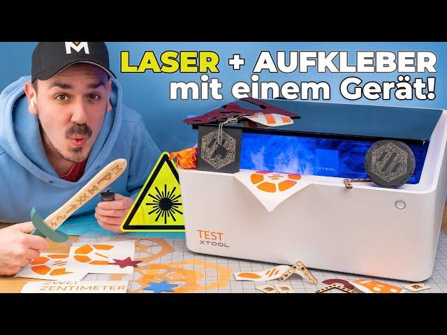 XTOOL M1 | LASER Gravur & AUFKLEBER selber machen! (XXL Test 2023)