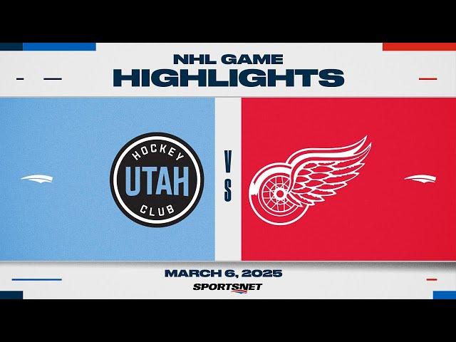 NHL Highlights | Utah HC vs. Red Wings - March 6, 2025