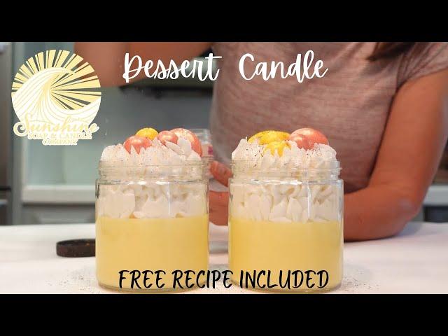 How To Make A Dessert Candle (100% Soy Wax Candle Making Tutorial)