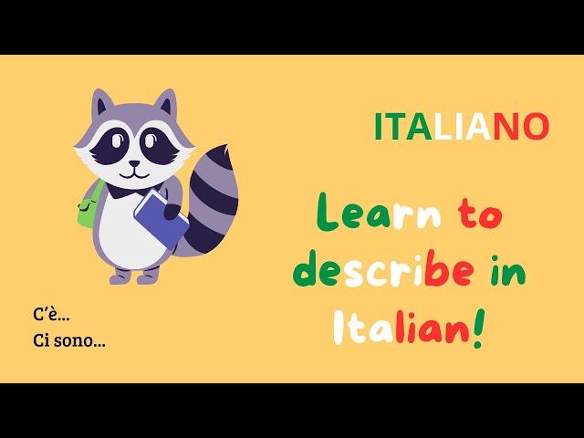  EASY ITALIAN LISTENING PRACTICE|Describing a picture |Comprehensible input