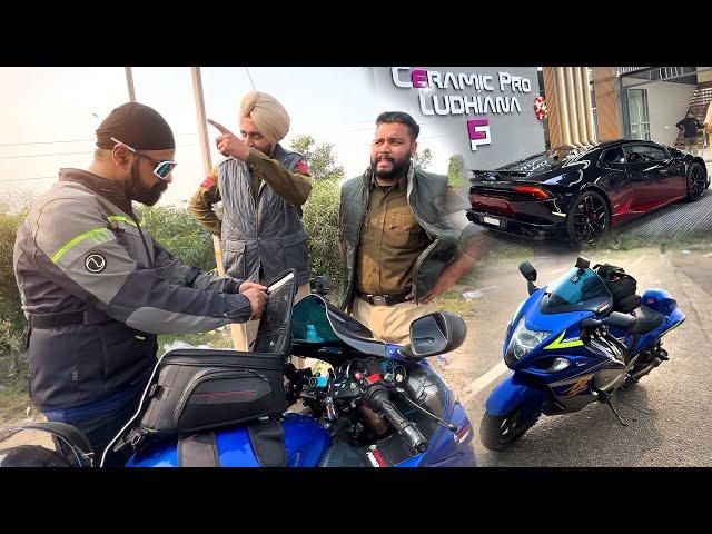 Punjab Police STOPPED my Hayabusa‼️Lamborghini in Ludhiana 