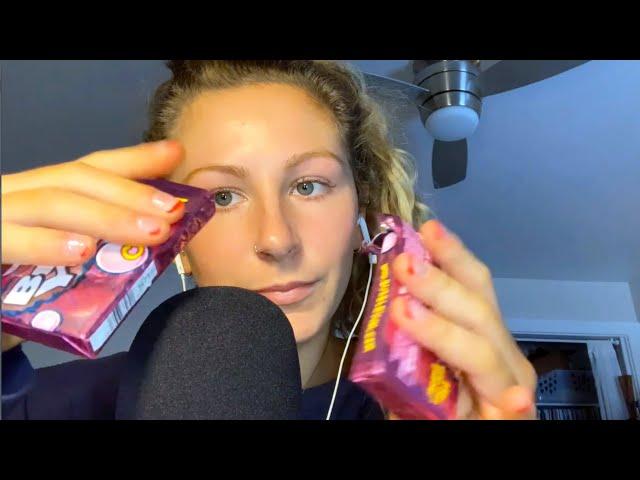 ASMR  Candy Wrapper Crinkle Sounds, Tapping & Scratching (No Talking After Intro)