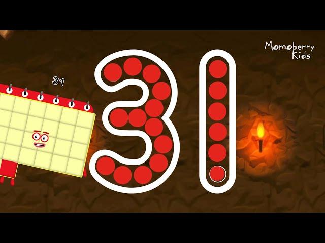 Numberblocks 31 Magic Run - Numberblocks Thirty One Adventure | Number Counting Go Explore