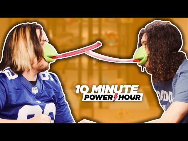 WEIRD BOARD GAMES: Tic Tac Tongue + Yeti Set Go!! - Ten Minute Power Hour