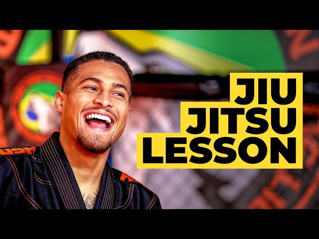 Joao Gomes and UFC's Jai Herbert practice Brazilian Jiu Jitsu!