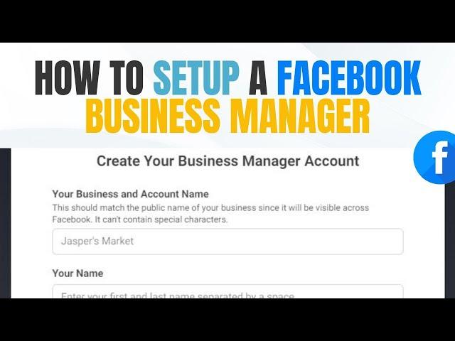 How to create a Facebook Business Manager