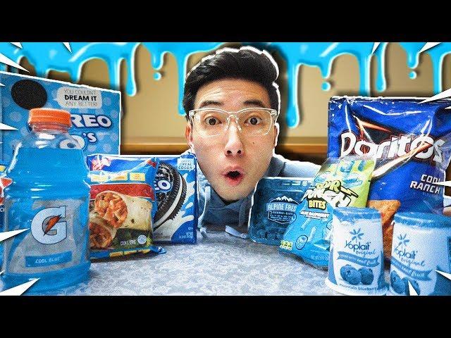 I Only Ate BLUE FOODS For 24 HOURS! (Bad Idea..)