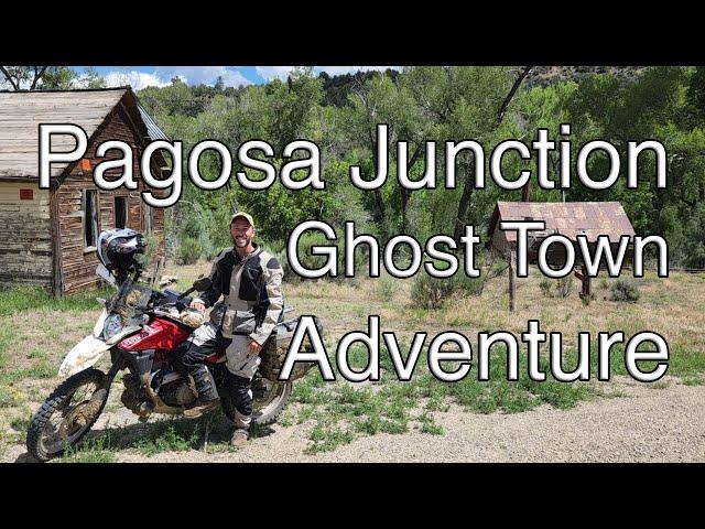 Motorcycle Adventure to Pagosa Junction Ghost Town gets a little muddy! - Scenic dual sport ride