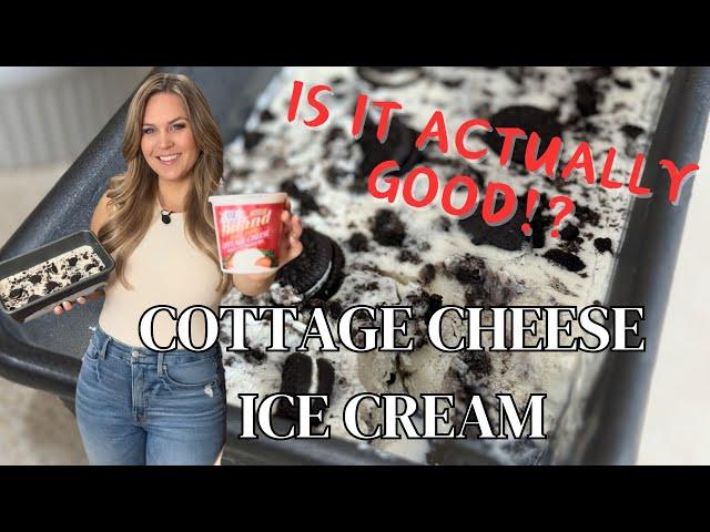 Good or a total fail?! 3 Ingredient Cottage Cheese Ice Cream