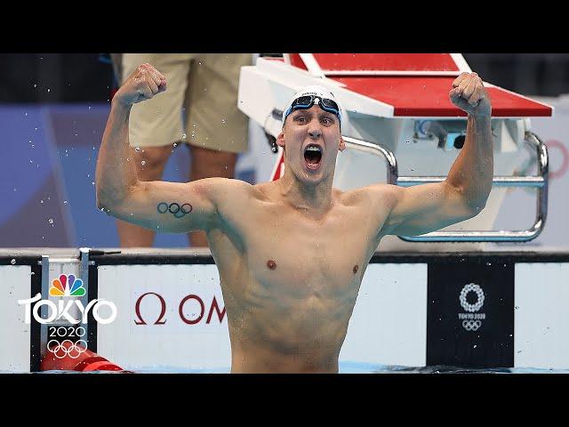 Chase Kalisz earns USA's first gold medal at Tokyo Olympics with 400m IM win | NBC Sports