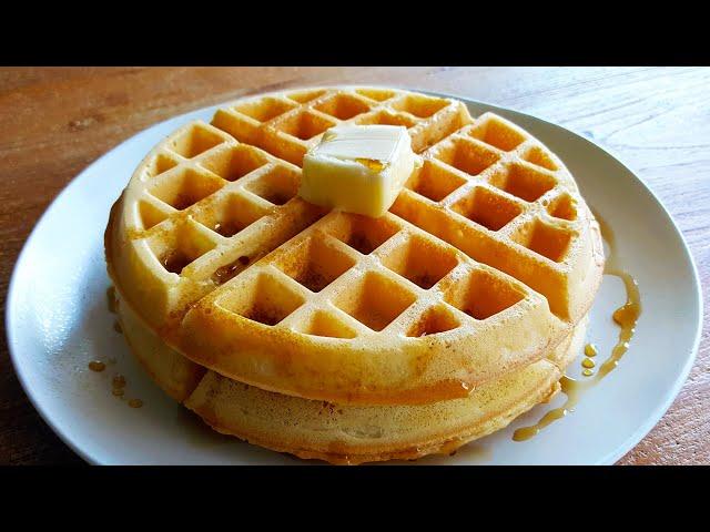 Crispy and Fluffy Waffles Recipe (with Sweet Rice Flour)