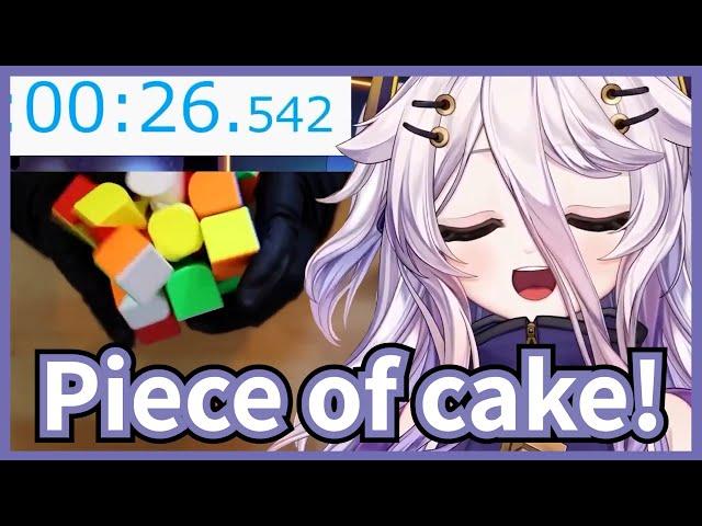 Henya Showed How Genius She Is By Solving A Rubik's Cube In 30s 【VShojo/ Eng Sub】