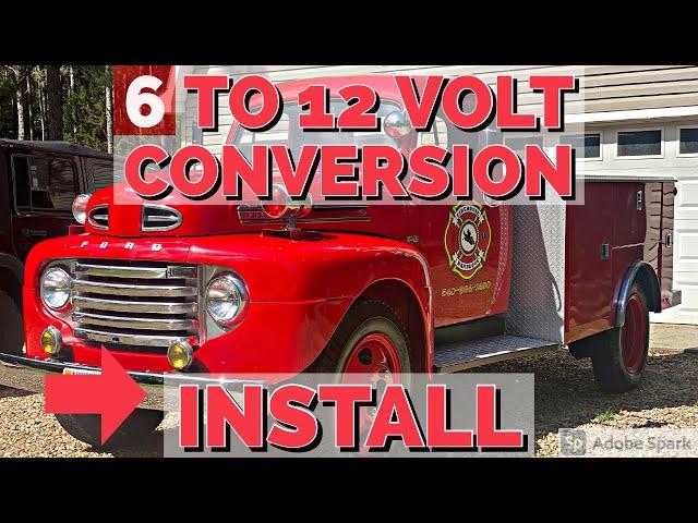 12 Volt Conversion Kit Install! Flathead Ford