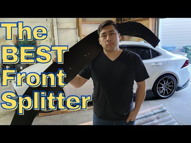 How to make your own Front Splitter for under $100!