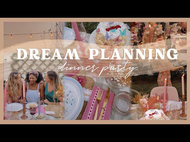 DREAM PLANNING PARTY | decorating & prepping to host a dinner party!️