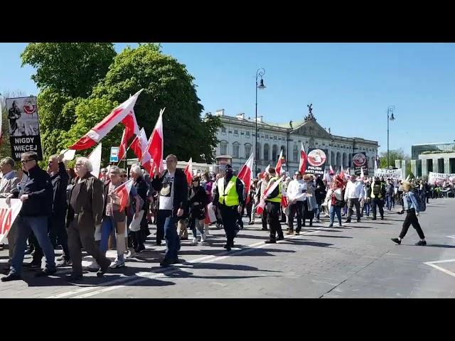 1.05.2023 r. - #MarszPokoju, #Warszawa, #Polska. Wideorelacja - część 7/14.