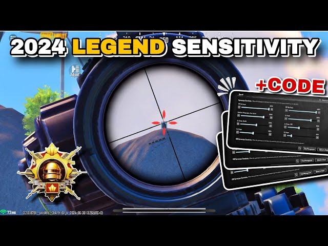 PUBG MOBILE SENSITIVITY SETTINGS 2024  NEW BEST SENSITIVITY +CODE 