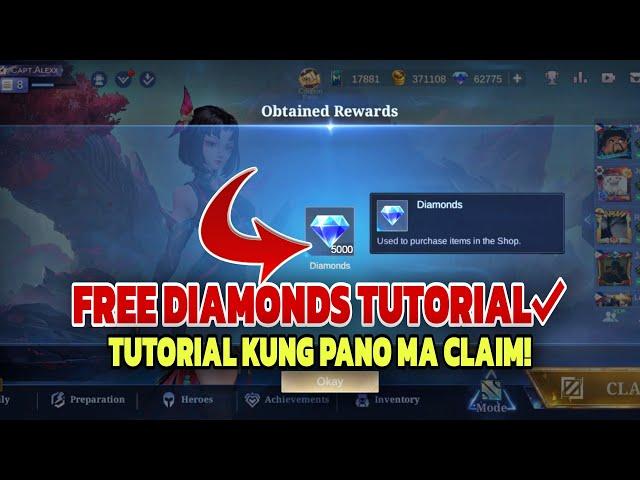 FREE DIAMONDS SA MOBILE LEGENDS•BAGONG TRICK CLAIM AGAD ALEXIS TRICK MLBB