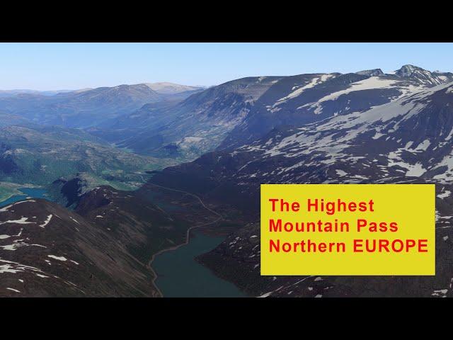 The Famous Mountain Road in Europe. Sognefjellet National Tourist Route