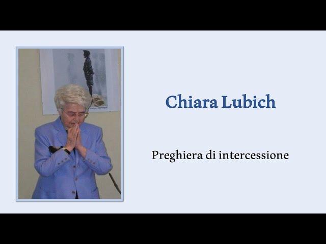 Chiara Lubich - Preghiera di Intercessione (ITA) @FocoB