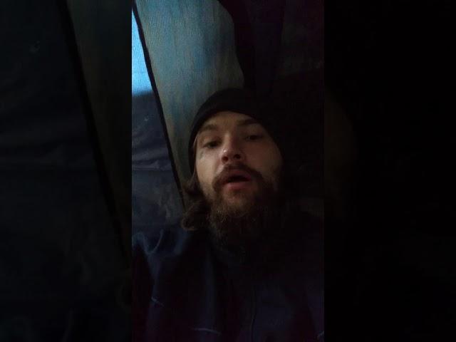 Homless and broke in tent North Carolina video 1