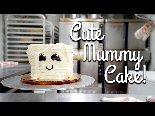 How to Make a Cute Halloween Mummy Cake! Easy/Beginner Decorating Tutorial!