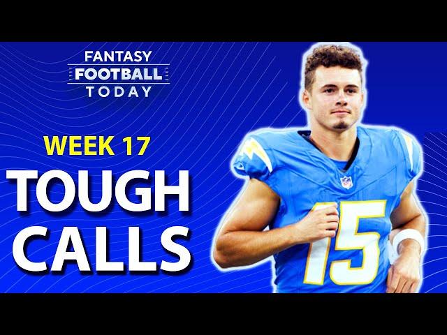 CHAMPIONSHIP PREVIEW! Week 17 Tough Calls + Seahawks-Bears Start/Sit | 2024 Fantasy Football Advice