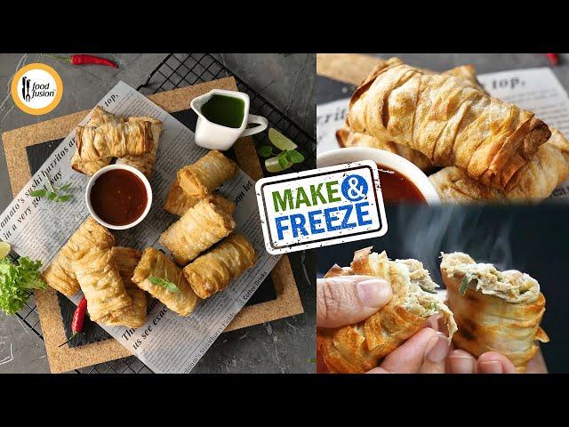 Creamy Chicken Samosa Pockets Recipe by Food Fusion (Ramzan Special Make and Freeze)