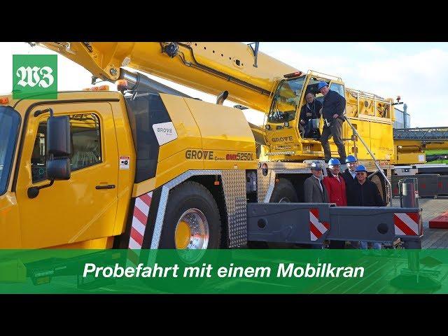 Probefahrt mit einem Mobilkran | Wilhelmshavener Zeitung