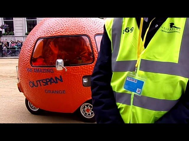 Edd China Driving The Amazing Outspan Orange At The Platinum Jubilee Pageant,London.Sunday 05/06/22