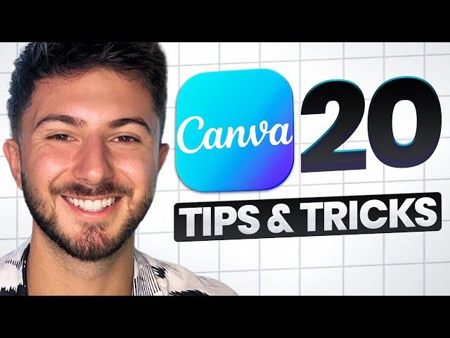 20 CANVA TIPS AND TRICKS (Canva Tutorial for Beginners)