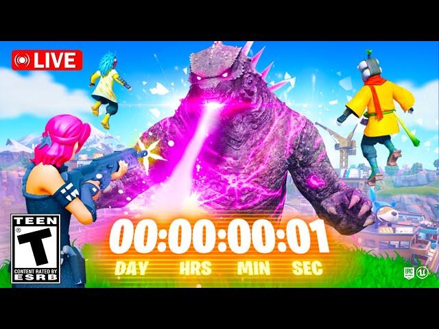 *NEW* FORTNITE GODZILLA UPDATE COUNTDOWN!! NEW BOSS, MYTHICS, LIVE EVENT & MORE! (LIVE)