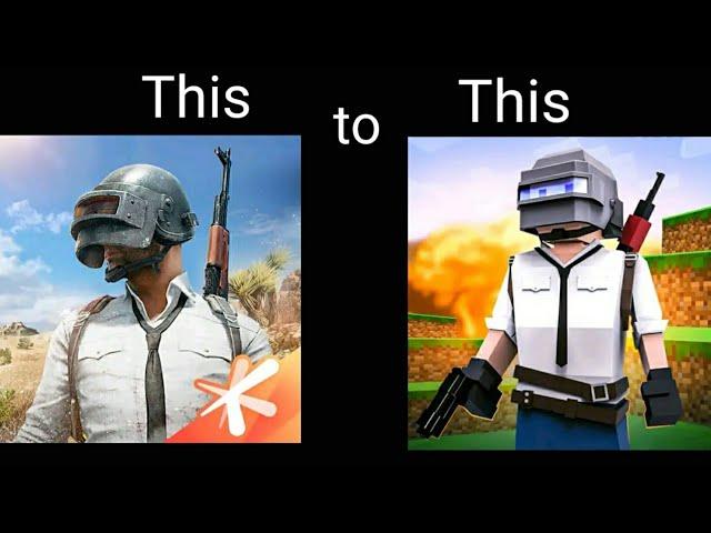 Playing pubg in Minecraft graphics | Harman Op Gaming |