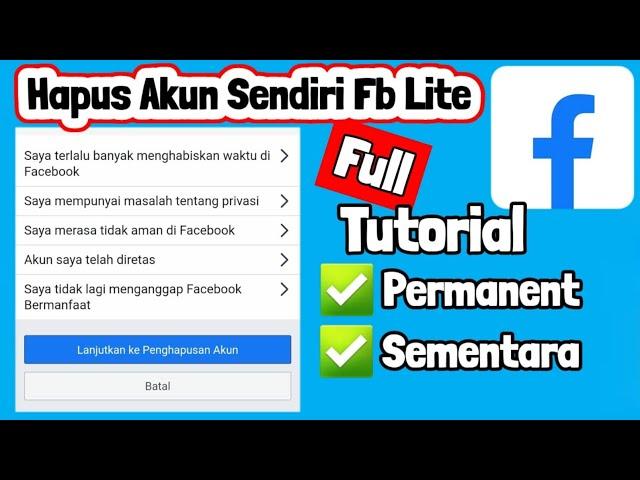 UPDATE ! Cara Memblokir Akun Fb Sendiri Di Fb Lite