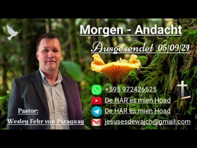 Pastor: Wesley Fehr - Morgen-Andacht 05/09/24