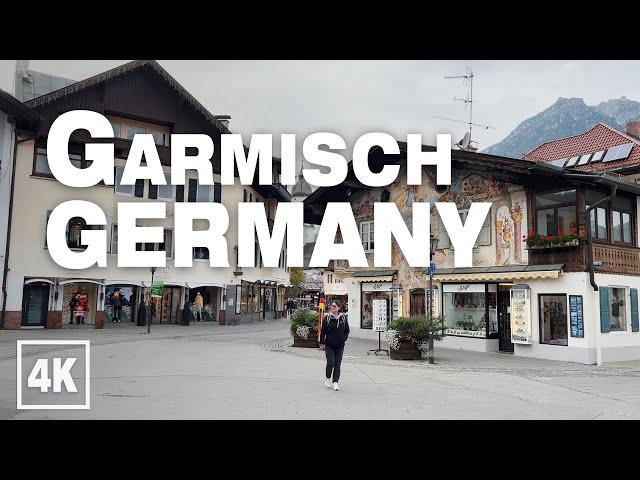 Garmisch-Partenkirchen GERMANY 2022 • walking tour 4K 60fps ASMR