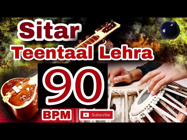 Sitar Teentaal Lehra 90 BPM C# Raag Bhimplasi