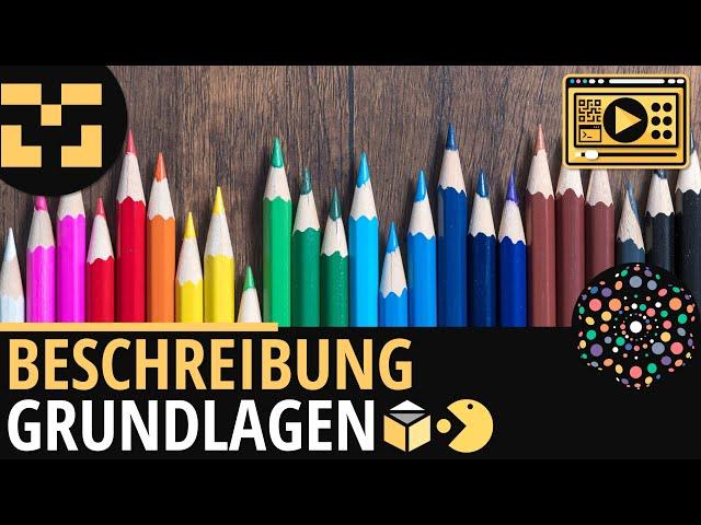 Beschreibung Grundlagen│Deutsch Lernvideo  [Learning Level Up]