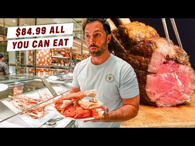 MAN vs Biggest BUFFET in Las Vegas 